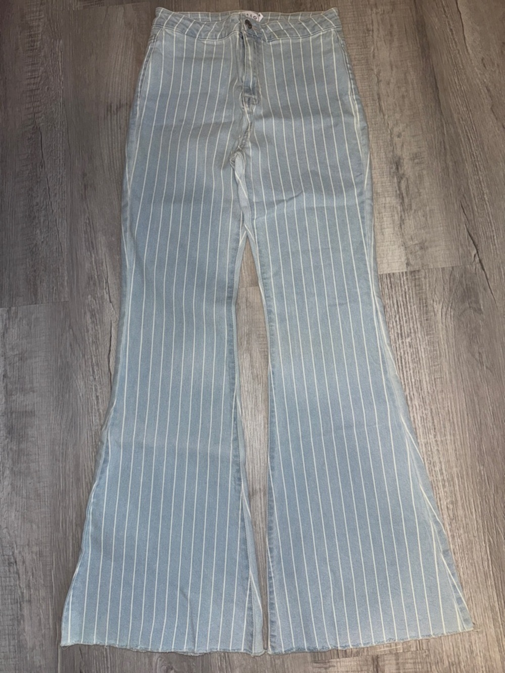 Cello Flare Bell-Bottom Stripe Jean